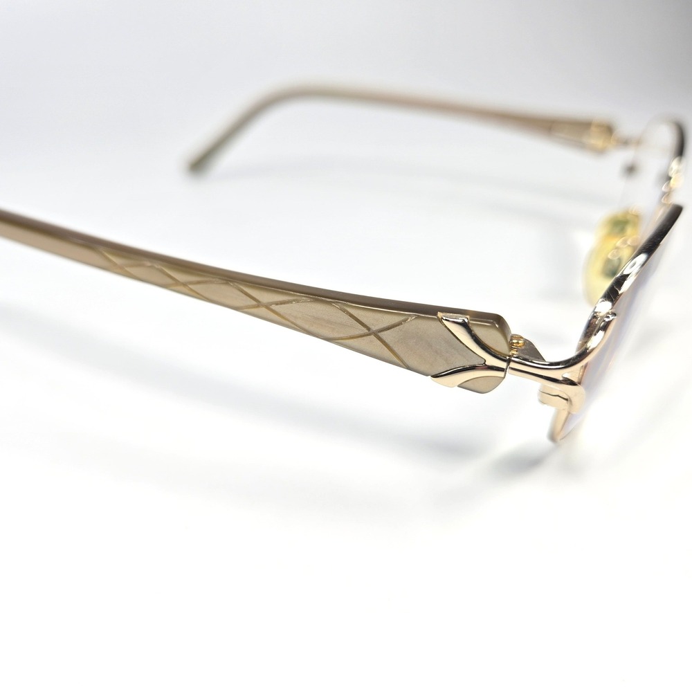 Zyloware Sophia Loren Eyeglasses‎ M169 Gold Tan Oval Metal Frames 50-17-140 - Picture 9 of 14